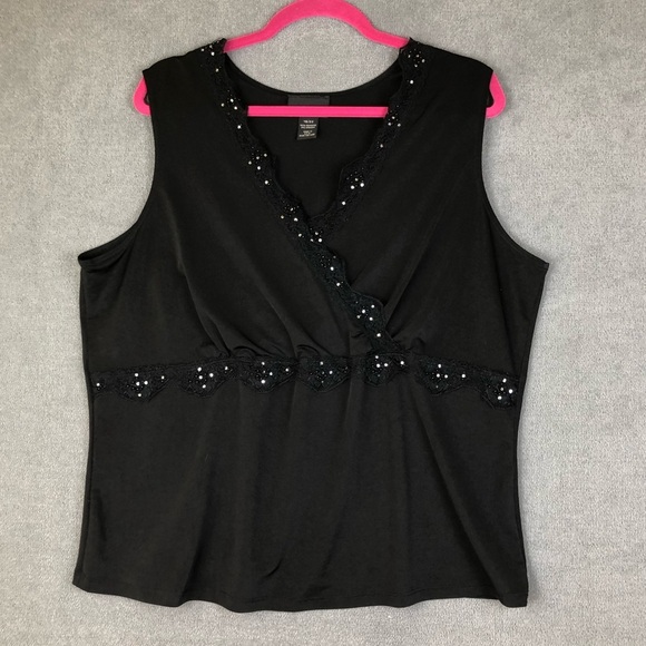 Lane Bryant Tops - Lane Bryant y2k babydoll sleeveless top size 18/20